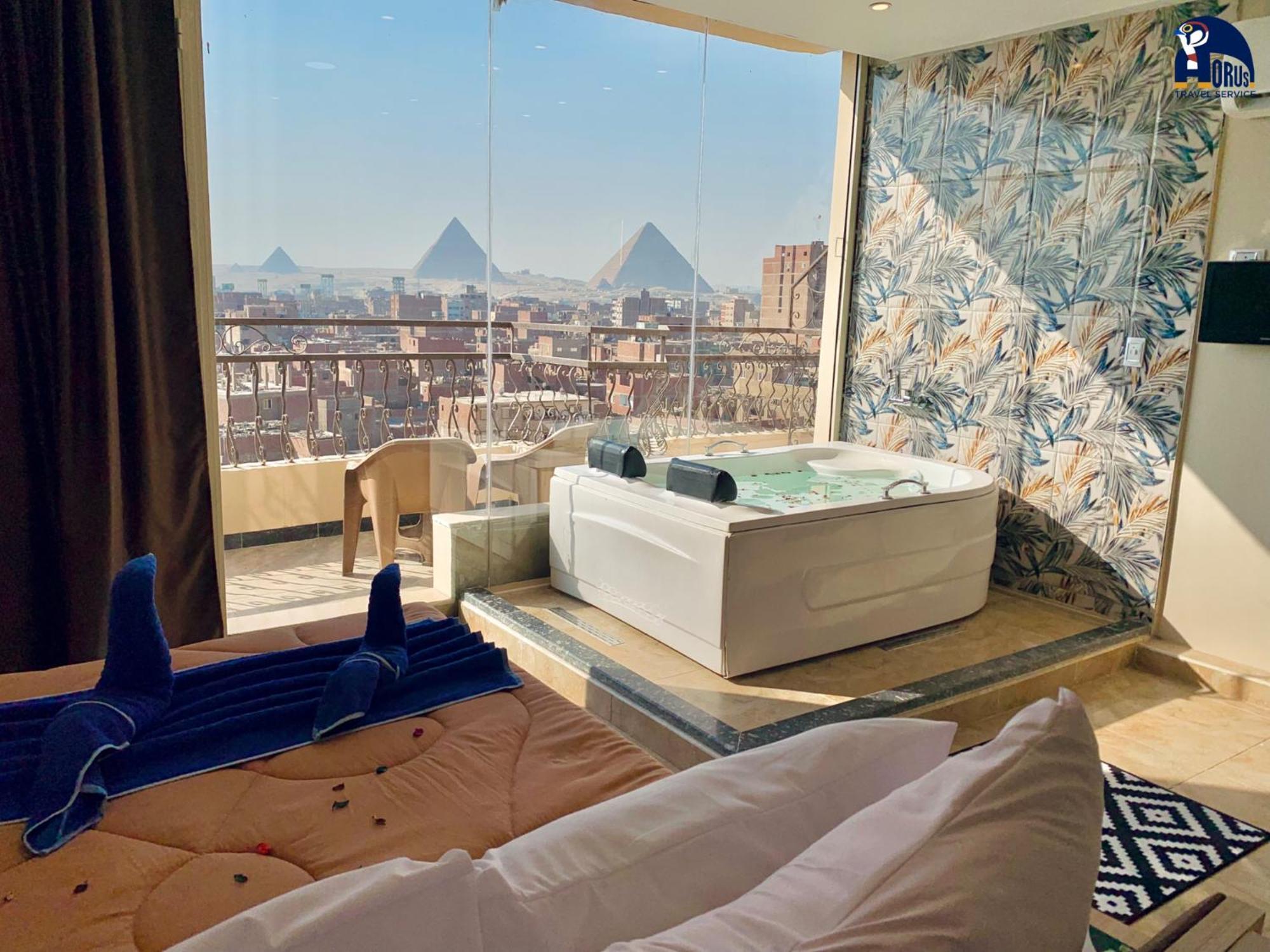 Horus Horizon Inn Pyramids View Kafret el-Gabal Extérieur photo